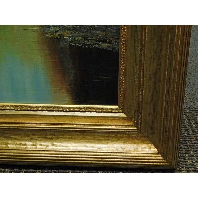 Impressionist 2000s "Autumn Scene" Landscape Oil Painting on Canvas by Bacci, Framed For Sale - Image 3 of 6