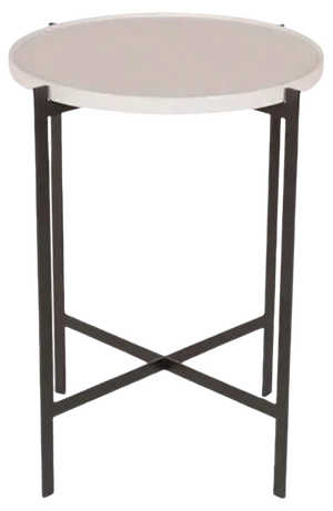 White Porcelain Small Deck Table by OxDenmarq
