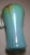 Vintage Hand Blown Baby Blue Pulled Feather Signed Williams Studio Glass Vase For Sale - Image 4 of 12