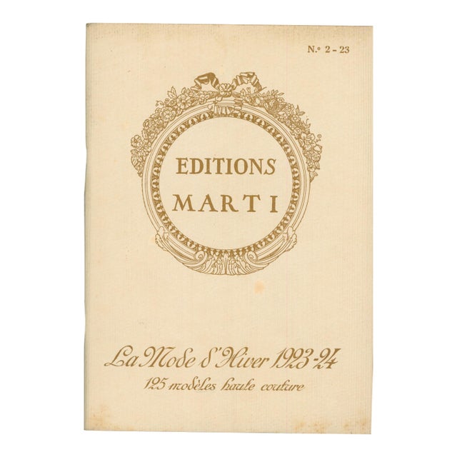 Patrons Marti – Booklet With 56 Fashion Prints & 13 Large Patterns to Make All the Dresses – 1923–1924 For Sale