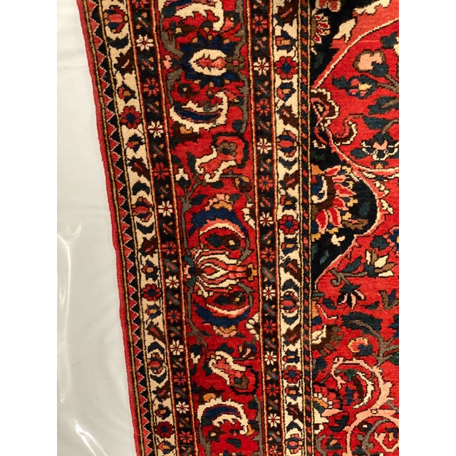 Persian Semi Vintage Bakhtiari Hand-Knotted Rug 9'6'' X 12'7'' For Sale In Washington DC - Image 6 of 10