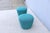 Organic Modern Andreu World Beat Ottoman in Blue Teal Fabric - A Pair For Sale - Image 9 of 18