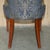 Gold English Elm Hall Chairs with Damask Upholstery, Set of 2 For Sale - Image 8 of 18