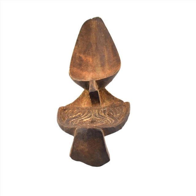 African Early 20th Century Oromo Wooden Spoon Ethiopia For Sale - Image 3 of 7