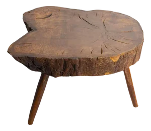 French Brutalist Oak Coffee Table, 1960