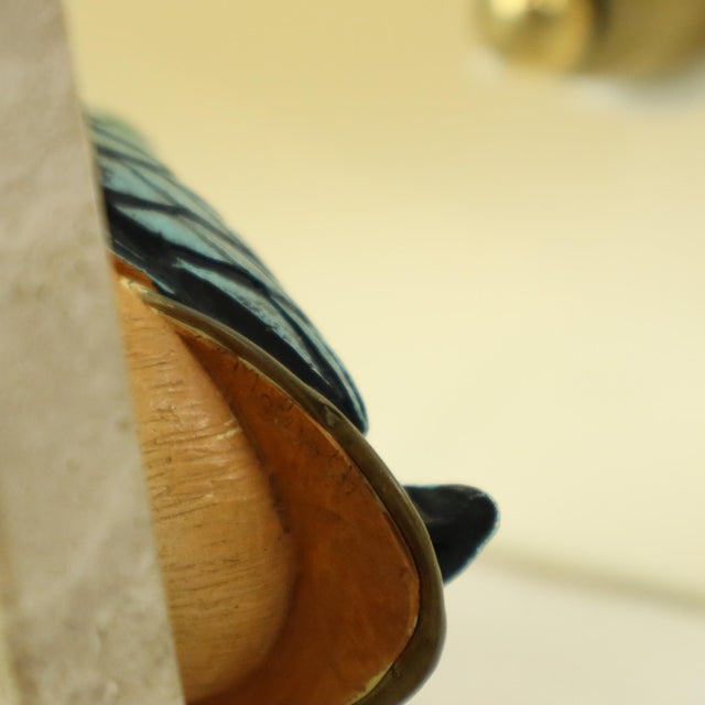 Duck Lamp in Brass, Resin and Travertine by Malevolti by Artiflex, 1970s For Sale - Image 17 of 18