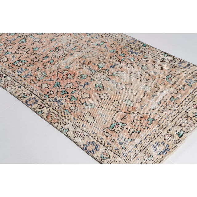 Mid 20th Century Oushak Anatolian Floral Carpet For Sale - Image 10 of 10