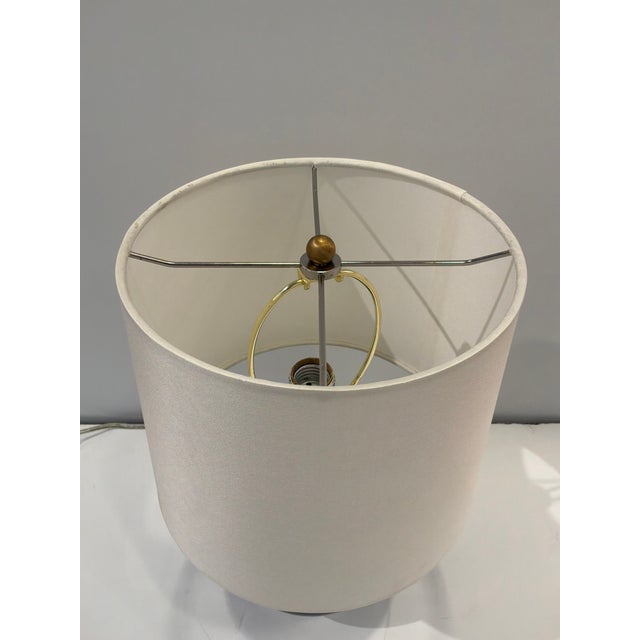 2010s Modern Black Marble Ball Lamp Acrylic Base For Sale - Image 5 of 7