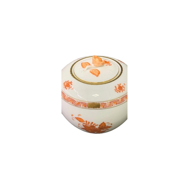 Herend 1930s Herend -Chinese Bouquet (Rust) For Sale - Image 4 of 7