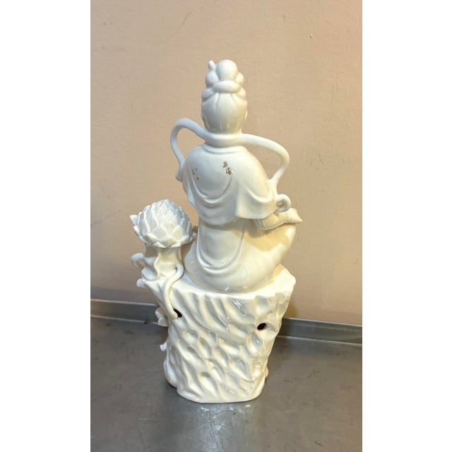 Blanc De Chine Japanese Porcelain Figurine For Sale - Image 4 of 5