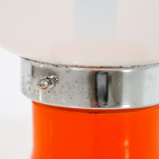Glass Italian Space Age Glass Table Lamp, 1970s For Sale - Image 7 of 9