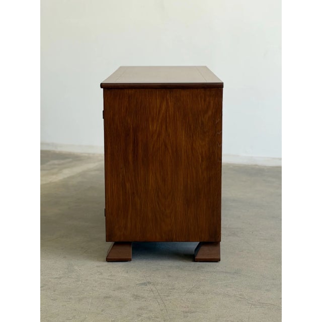 Wood Vintage Pyramid Leg Credenza For Sale - Image 7 of 10