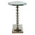Currey & Company Modern Polished Nickel Side Table Prototype For Sale