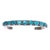 Native American 6.5" 30's-40's Navajo Silver and Turquoise Row Cuff Bracelet For Sale - Image 3 of 9