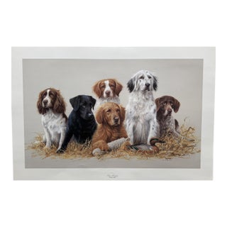 1980s Jim Killen Sporting Dog Art Great Retrievers Labs (29.5"x20") "Class Reunion" Open Edition For Sale