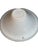 Silver 1940s Bead Chain Hanging Bowl Lights for a Bedroom or Hallway With Silver Oxide Milk Glass Shade on Metal Fixture New Paint For Sale - Image 8 of 8