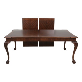 Henkel Harris Ball & Claw Mahogany Dining Room Table For Sale