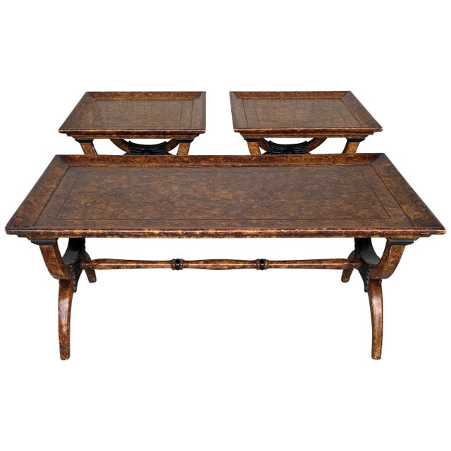 Mid 20th Century Eglomisé Side Tables in the Hollywood Regency Style For Sale - Image 15 of 18