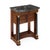 Traditional French Empire Mahogany Side Table With Ebonized Columns and Black Marble, Circa 1810 For Sale - Image 3 of 9