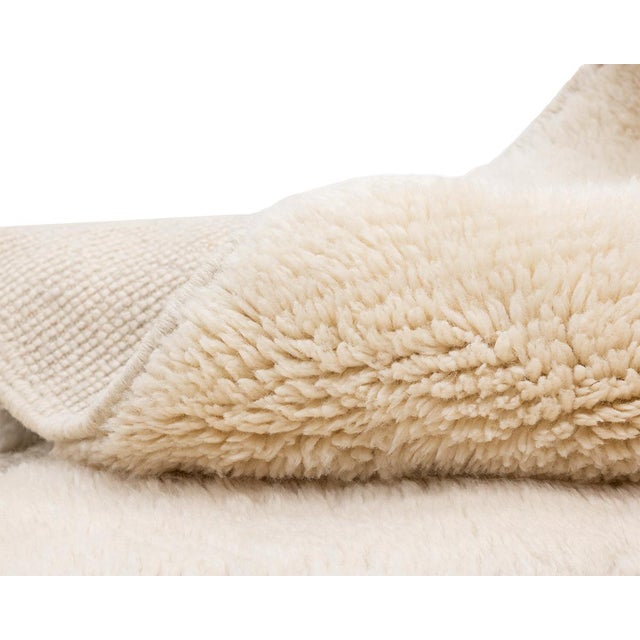 Textile Hand-Knotted Wool Rug by Azele Studio For Sale - Image 7 of 11