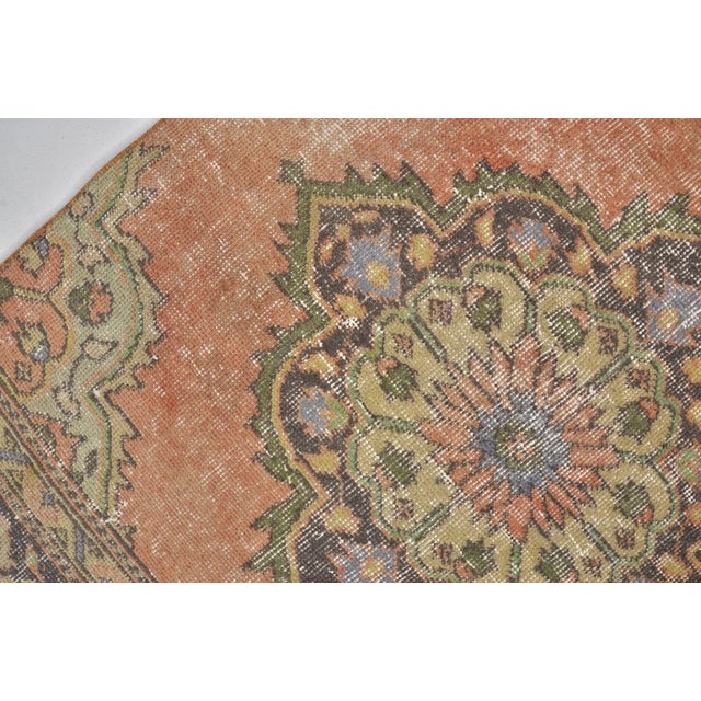 1960s Oushak Anatolian Wool Hallway Runner For Sale - Image 9 of 10