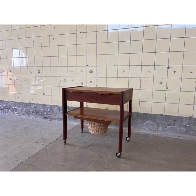 Wood Vintage Scandinavian Teak Side Table, 1960s For Sale - Image 7 of 7