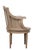 LOUIS XVI style Office Desk chair rotatable Molded, carved, grey/cream patinated wood, wood with a cane seat, decorated...