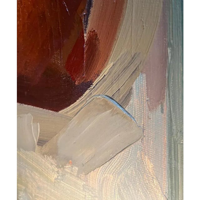 René Guinand, Faded Flowers, 1980s, Oil on Canvas For Sale - Image 8 of 14