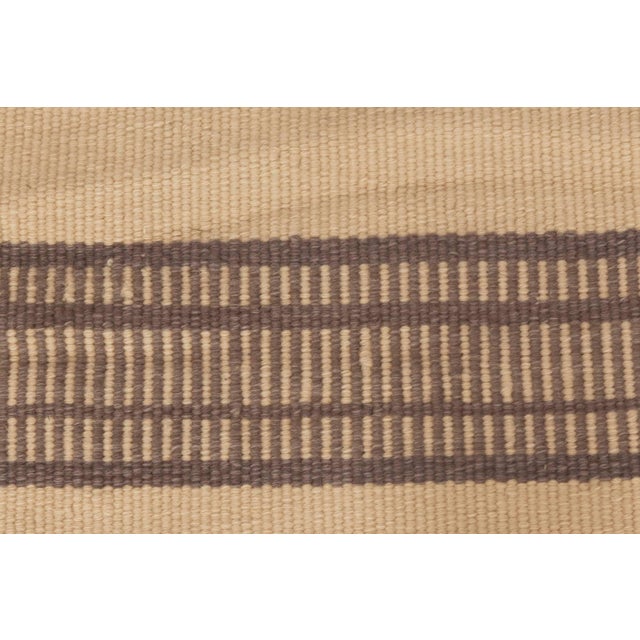 Modern Striped Flat-Weave Wool Rug by Doris Leslie Blau For Sale In New York - Image 6 of 8