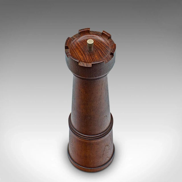 1960s 1960s Vintage English Oak Decorative Pepper Grinder For Sale - Image 5 of 9