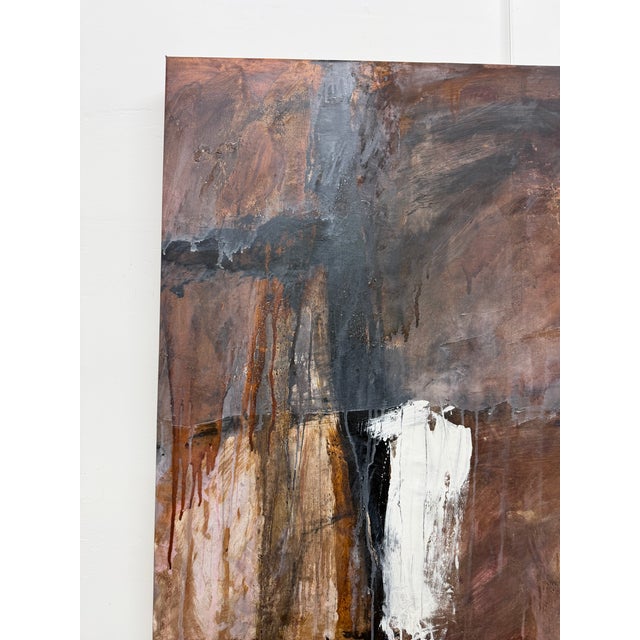 Textile Abstract Modern Acrylic on Canvas Wall Art For Sale - Image 7 of 14