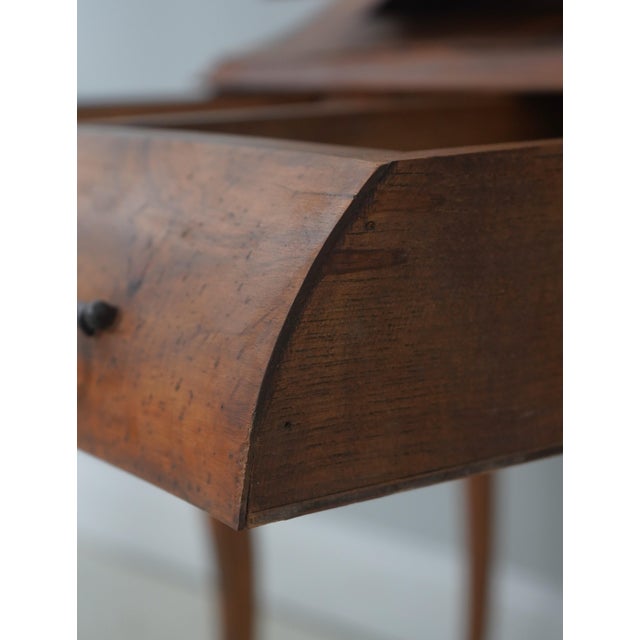 1960s Italian Rococo Style Burl Olivewood Secretary Desk For Sale - Image 5 of 18