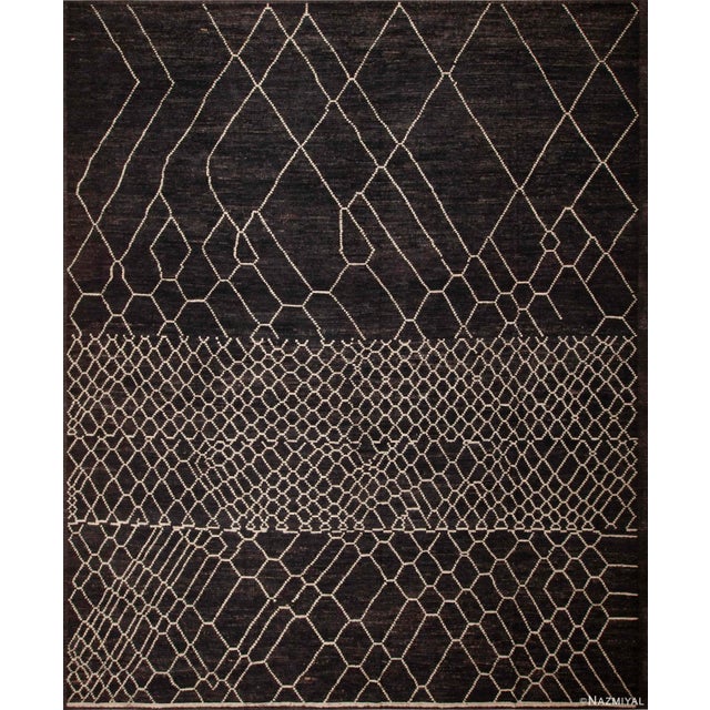 Nazmiyal Collection Large Tribal Moroccan Design Modern Rug For Sale