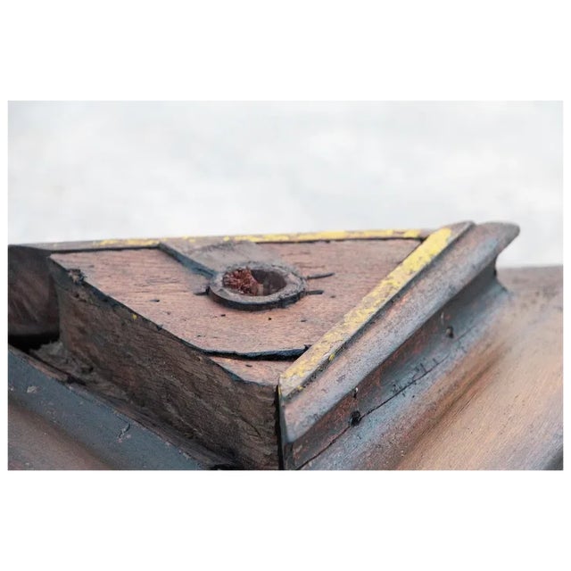 18th Century Baroque Antique, Large Floor Base Candelabra From an Altar For Sale - Image 4 of 9