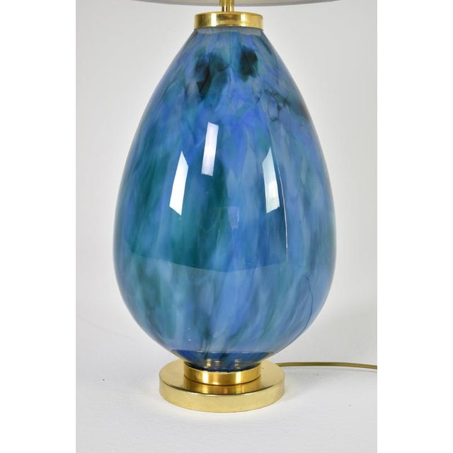 Capri Marea Table Lamp in Brass and Fabric by Jonathan Amar Studio For Sale - Image 16 of 17