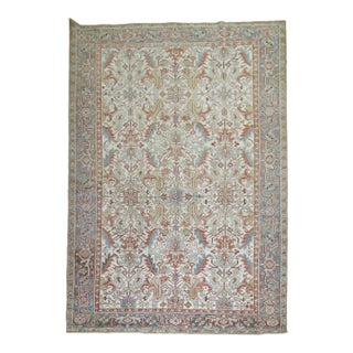 Early 20th Century White Persian Heriz Rug - 9' x 10'9" For Sale