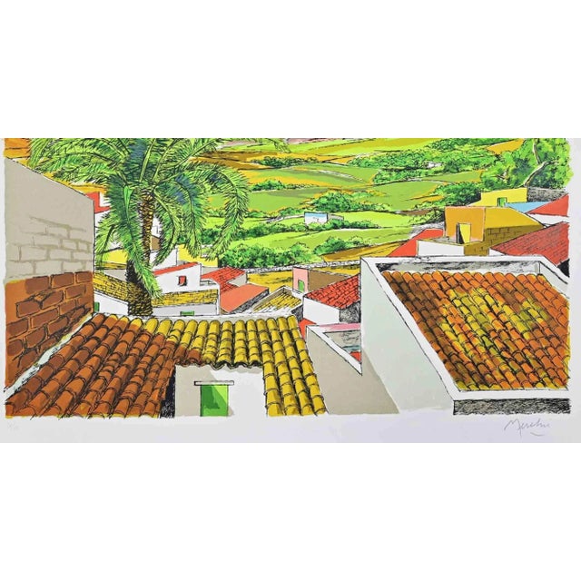 Lithograph realized by Meschis in 1989. Hand signed and numbered. Edition of 150. This piece is attributed to the...