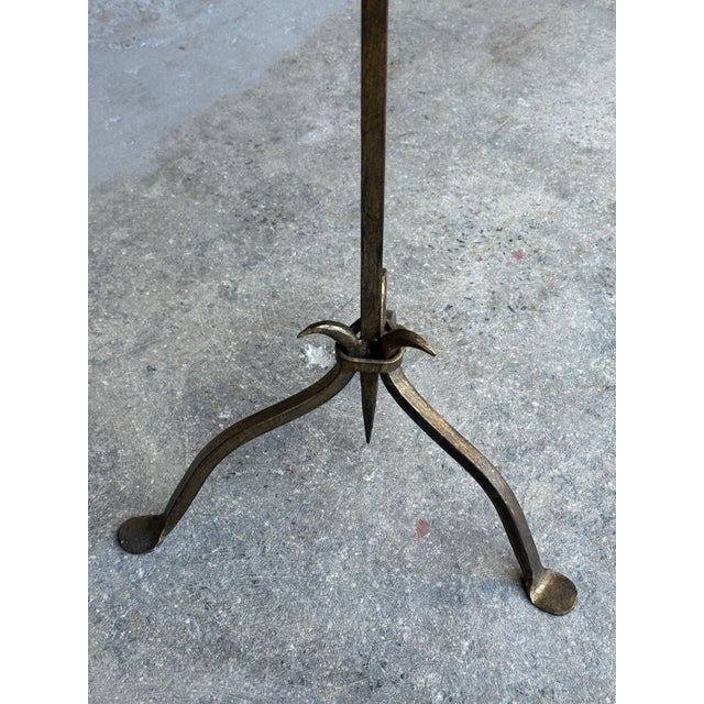Small Spanish Gilt Drinks Table With Pointed Stem For Sale - Image 9 of 11
