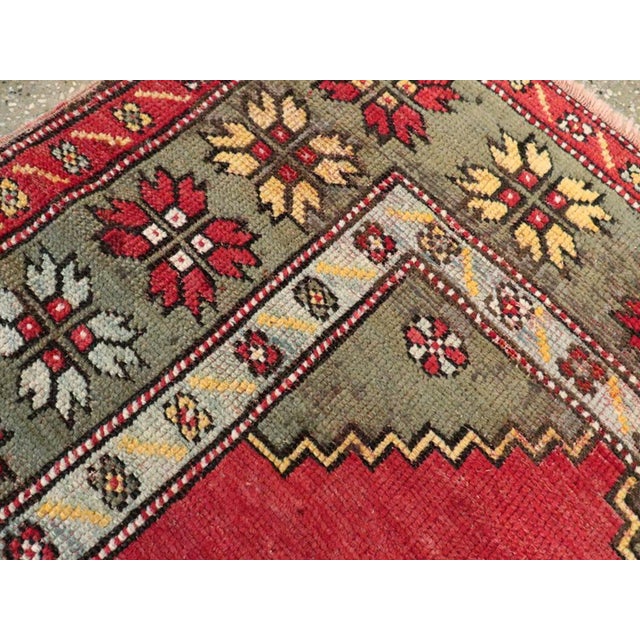Galerie Shabab Collection Early 20th Century Turkish Oushak Throw Rug For Sale - Image 4 of 6