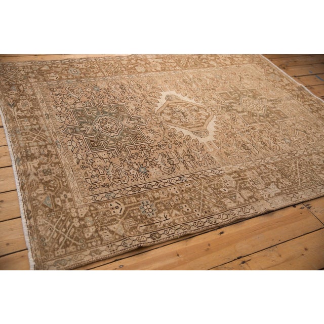 Vintage Distressed Karaja Rug - 4'10" x 6'3" For Sale In New York - Image 6 of 12