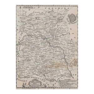 Antique English Map of Shropshire
