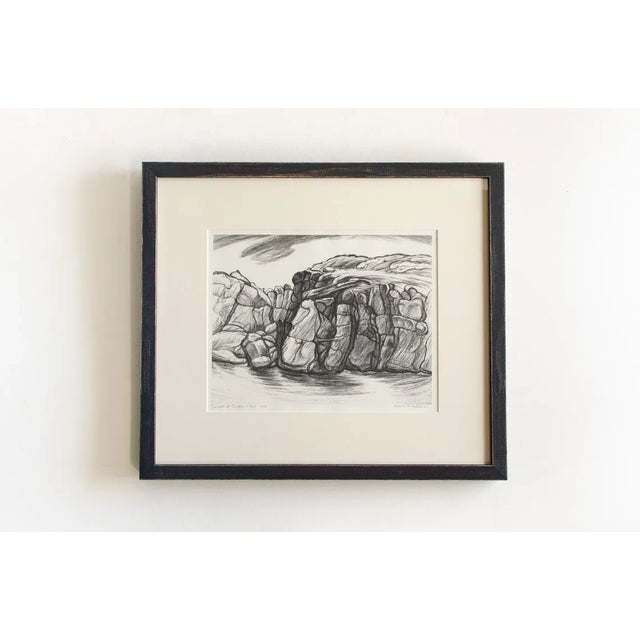 Black Antique Original Limited Edition Etching Signed by Artist Adele Watson Titled "Time & Tide" 1873 - 1947 For Sale - Image 8 of 8