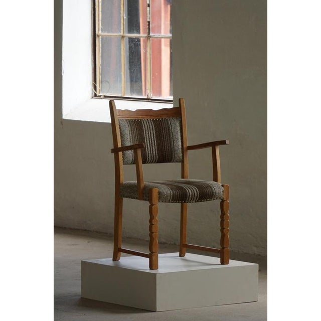 Mid-Century Modern Danish Dining Chairs in Oak and Wool, 1960s, Set of 8 For Sale - Image 10 of 18