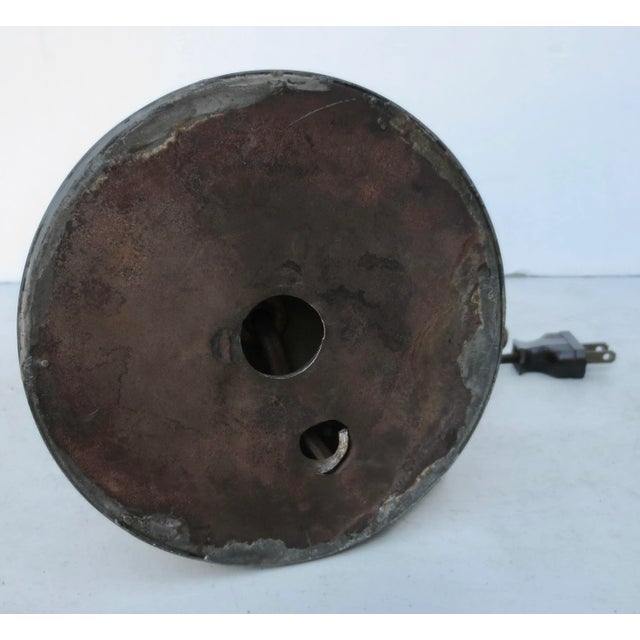 Metal Vintage 1930s Ceramic Egyptian Cobra Lamp For Sale - Image 7 of 11