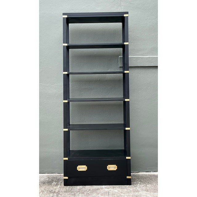 Vintage Boho Campaign Etagere For Sale - Image 4 of 7