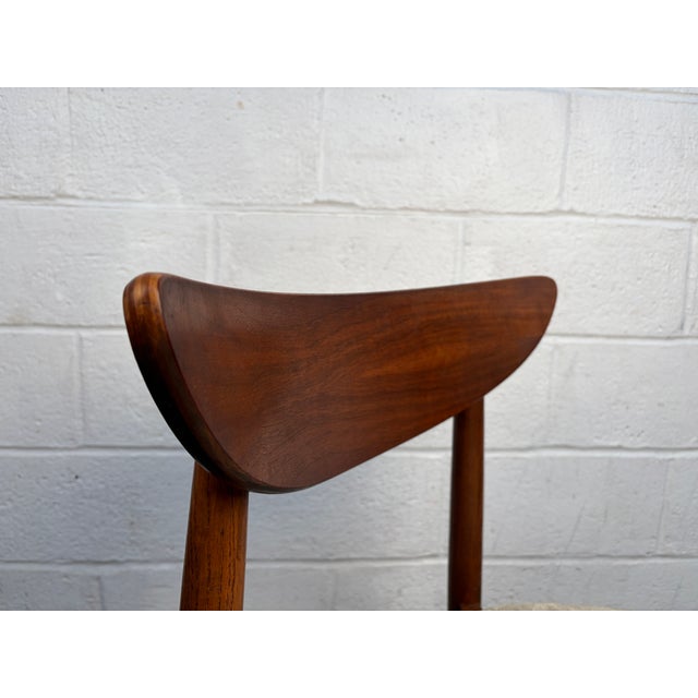 Pair of Model 404-85 Mid-Century Walnut Dinning Chairs Attributed to Stanley Furniture For Sale - Image 9 of 15