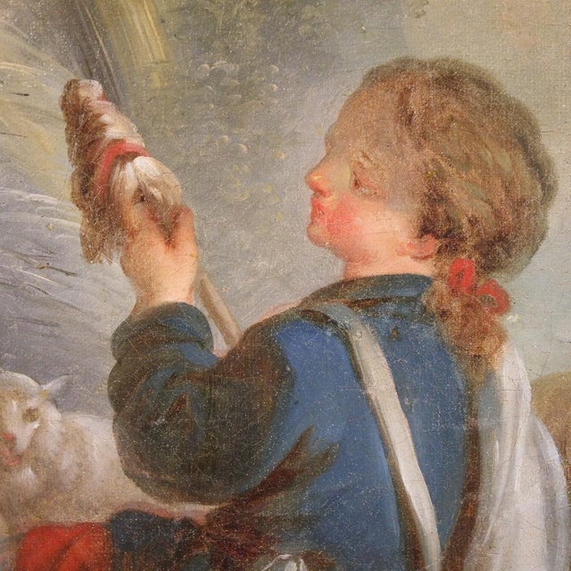 Romantic Pastoral Scene, 1770, Oil on Canvas, Framed For Sale - Image 14 of 15