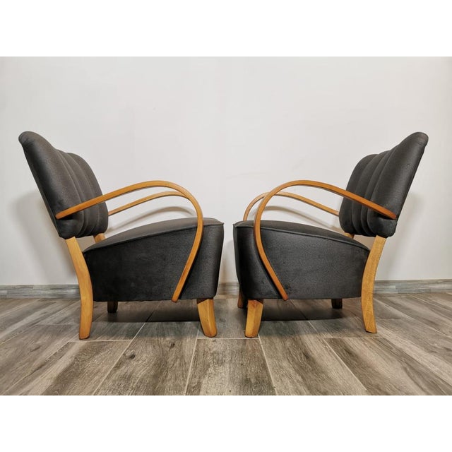 Set of Cocktail Armchairs by Jindřich Halabala, 1950s For Sale - Image 11 of 18
