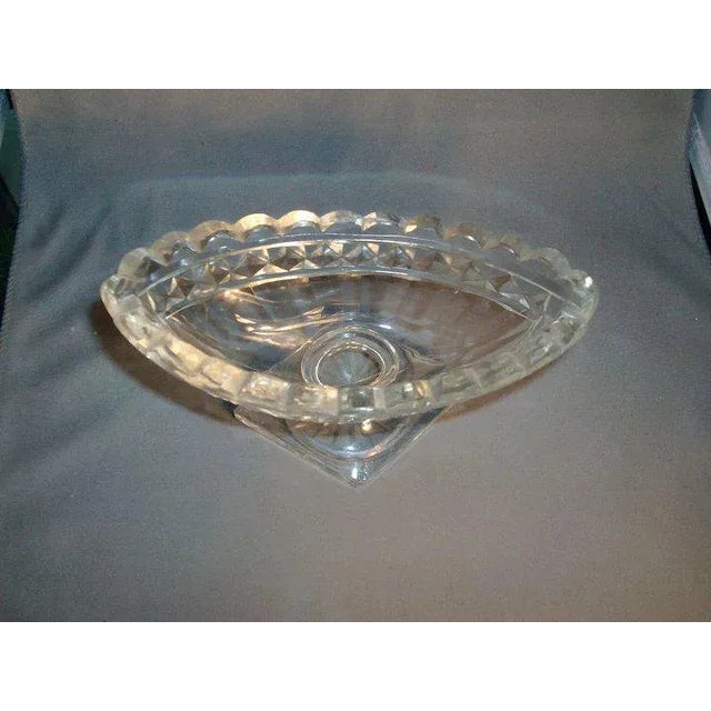 18th Century 1790 George III Anglo Irish Lead Crystal Cut Glass Footed Compote For Sale - Image 5 of 7