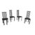 4 x Postmodern chairs / metal frame / 1980s